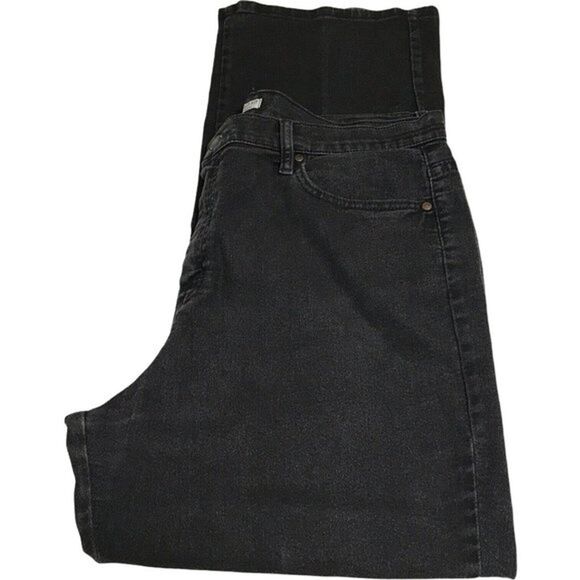 Lee Relaxed Fit Woman's Black Denim Jeans Size 18 Straight Leg 5 Pocket - Picture 10 of 11